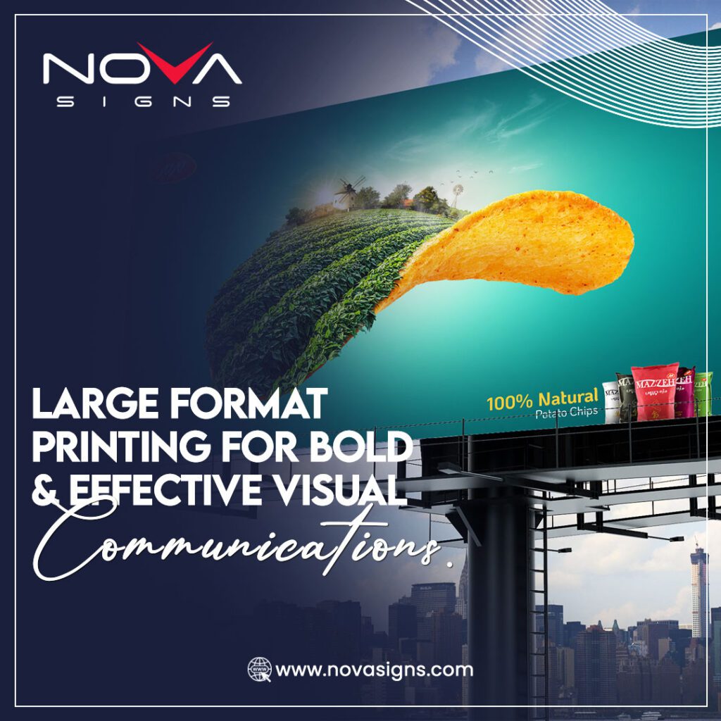 Large-format digital billboard – High-quality outdoor advertising print for bold and effective brand promotions.