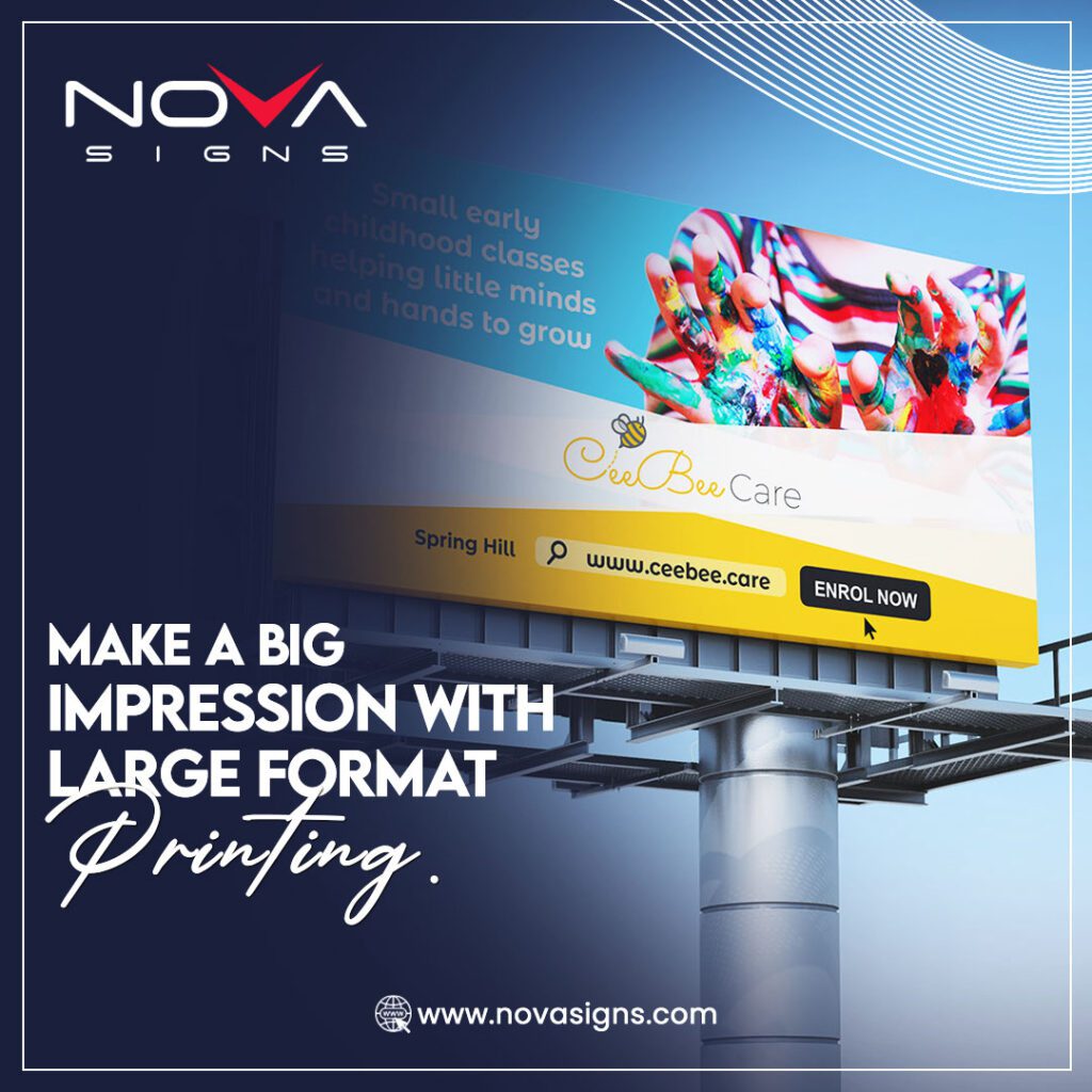 Large-format billboard printing – High-resolution outdoor advertising signage for business branding and promotions.